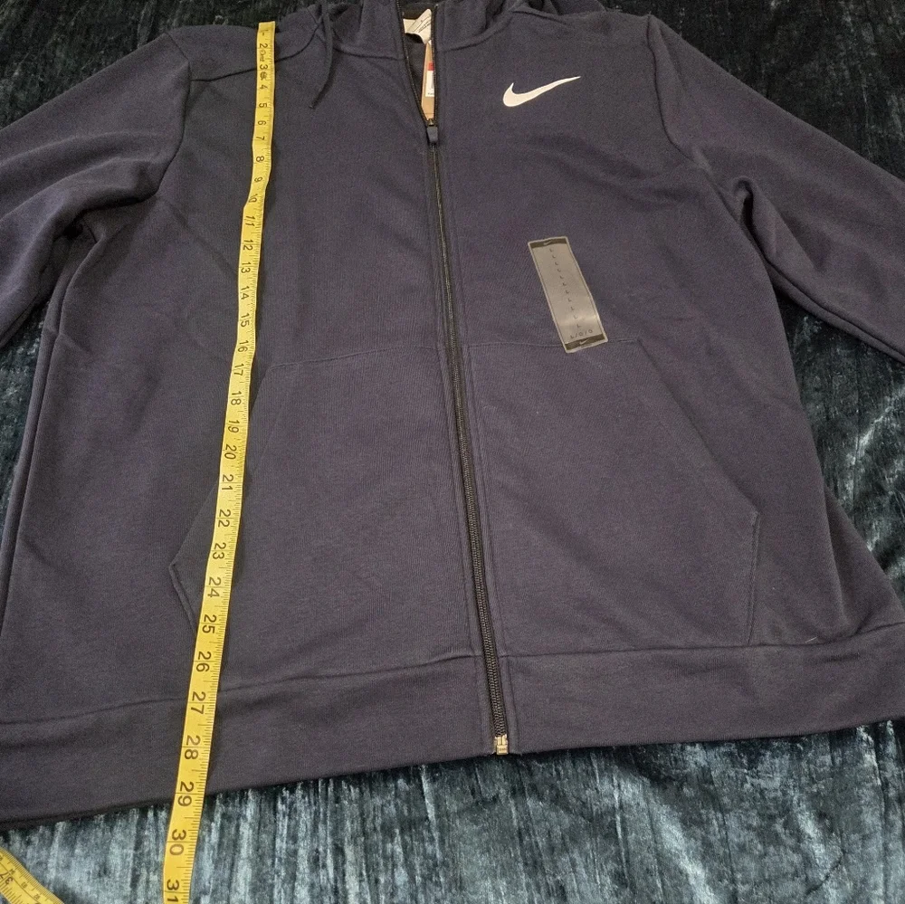 Nike Men's Navy Blue Full-Zip Hoodie Jacket